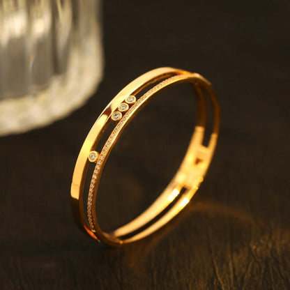 [⭐JeweliWhal]Move Romane Diamond Bangle Bracelet