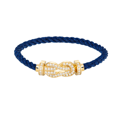 [⭐JeweliWhal]CHANCE LARGE 8 FIGURE BUCKLE FULLDIAMOND BRACELET GOLD
