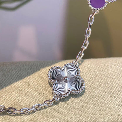 [⭐JeweliWhal] CLOVER 5 MOTIF VIOLET BRACELET COLLECTION