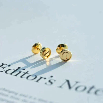 [⭐JeweliWhal]LOVE EARRINGS GOLD 10MM