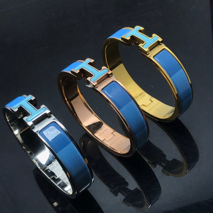 [⭐JeweliWhal]H BRACELET BLUE RAINBOW CERAMIC