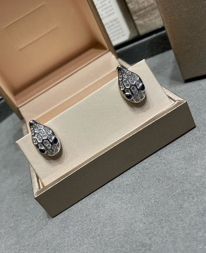[⭐JeweliWhal]SERPENT DIAMOND STUD EARRINGS