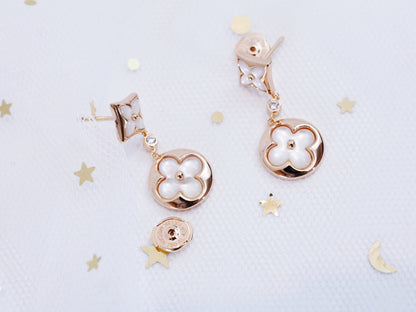 [⭐JeweliWhal]STAR AND SUN PINK GOLD MOP DROP EARRINGS