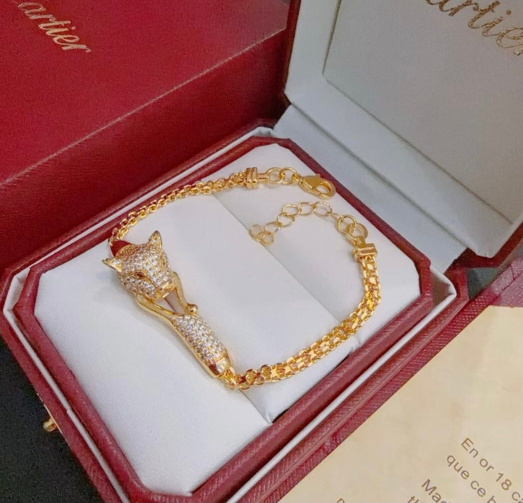 [⭐JeweliWhal Jewelry] PANTHERE  BRACELET DIAMONDS