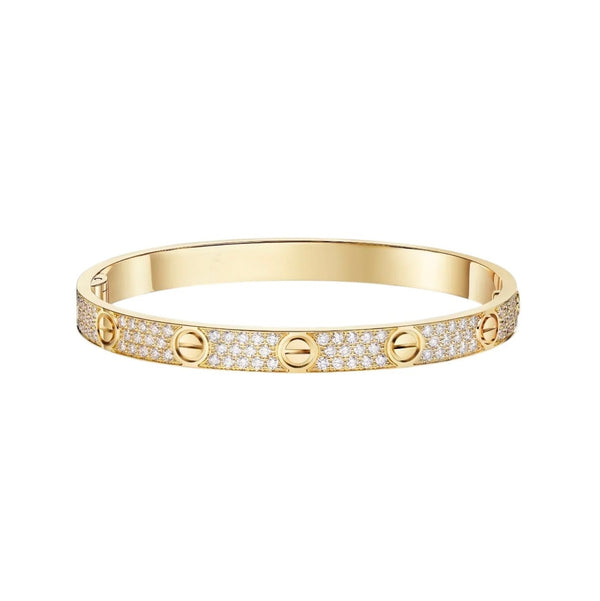 [⭐JeweliWhal]LOVE BRACELET 6.1MM DIAMOND-PAVED