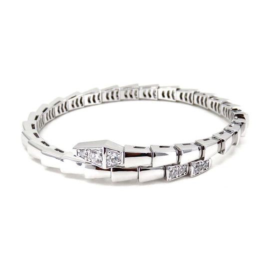 [⭐JeweliWhal]SERPENTI BRACELET DIAMONDS SILVER
