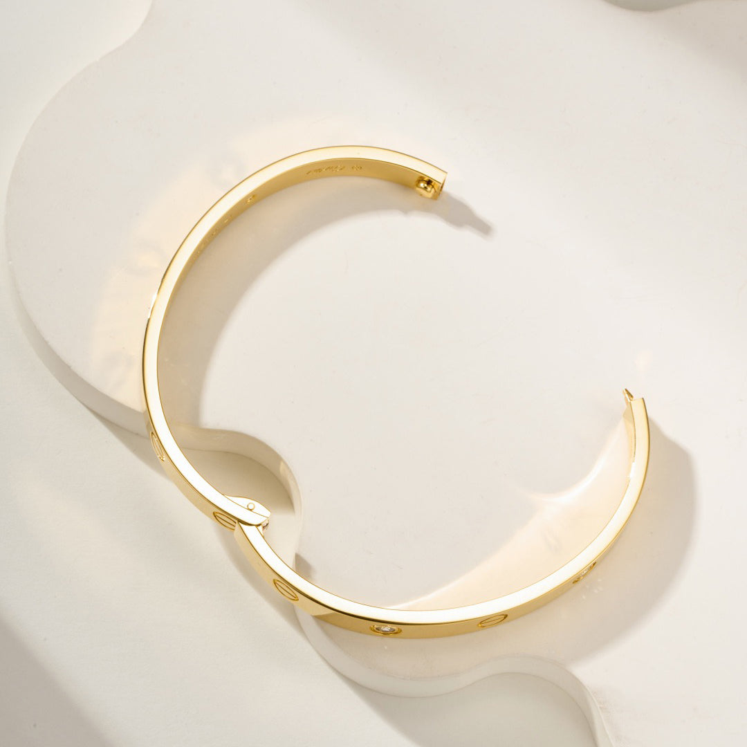 [⭐JeweliWhal]LOVE BRACELET 6.1MM 4 DIAMONDS