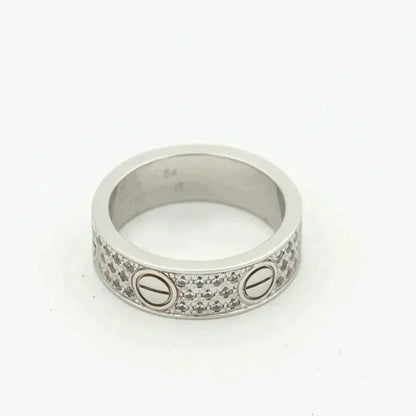 [⭐JeweliWhal]LOVE RING 5.5MM DIAMONDS PAVED