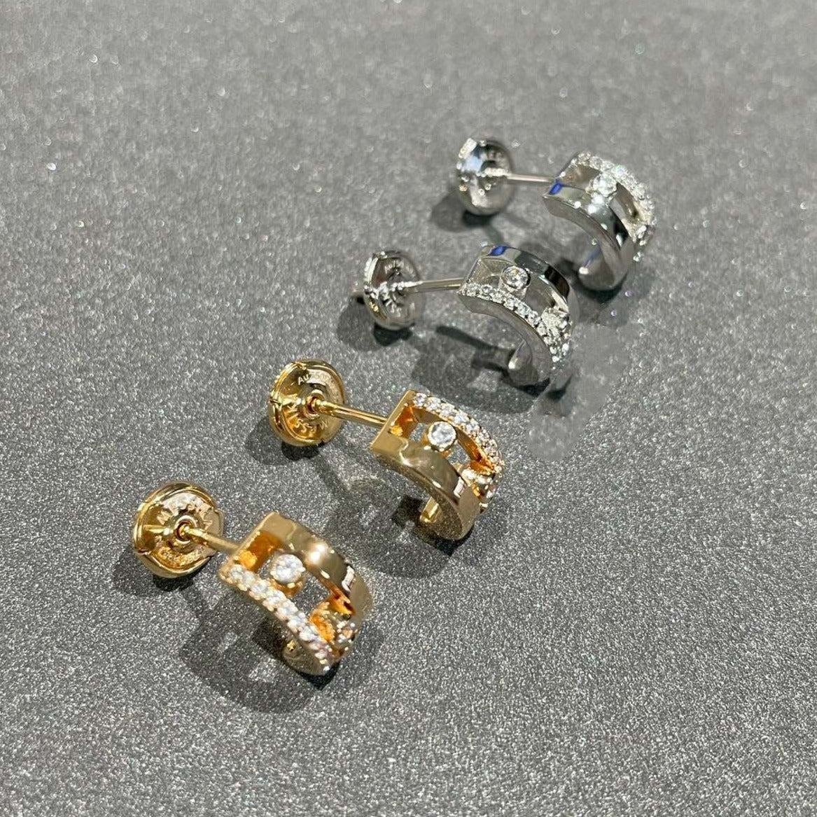 [⭐JeweliWhal]MOVE ROMANE EARRINGS DIAMOND