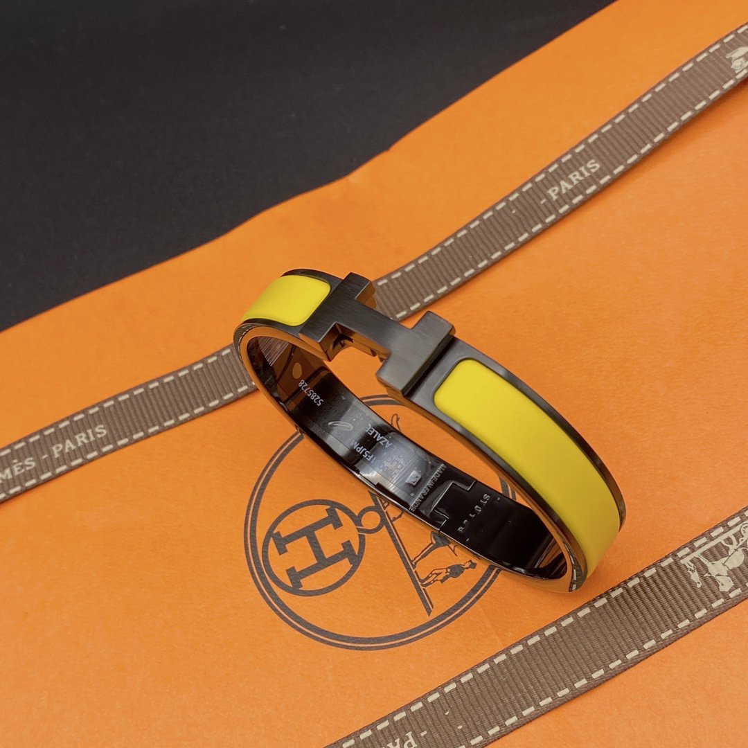 [⭐JeweliWhal]CLIC HM SO BLACK YELLOW BRACELET