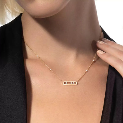 [⭐JeweliWhal] Baby Move Gold Diamond Necklace