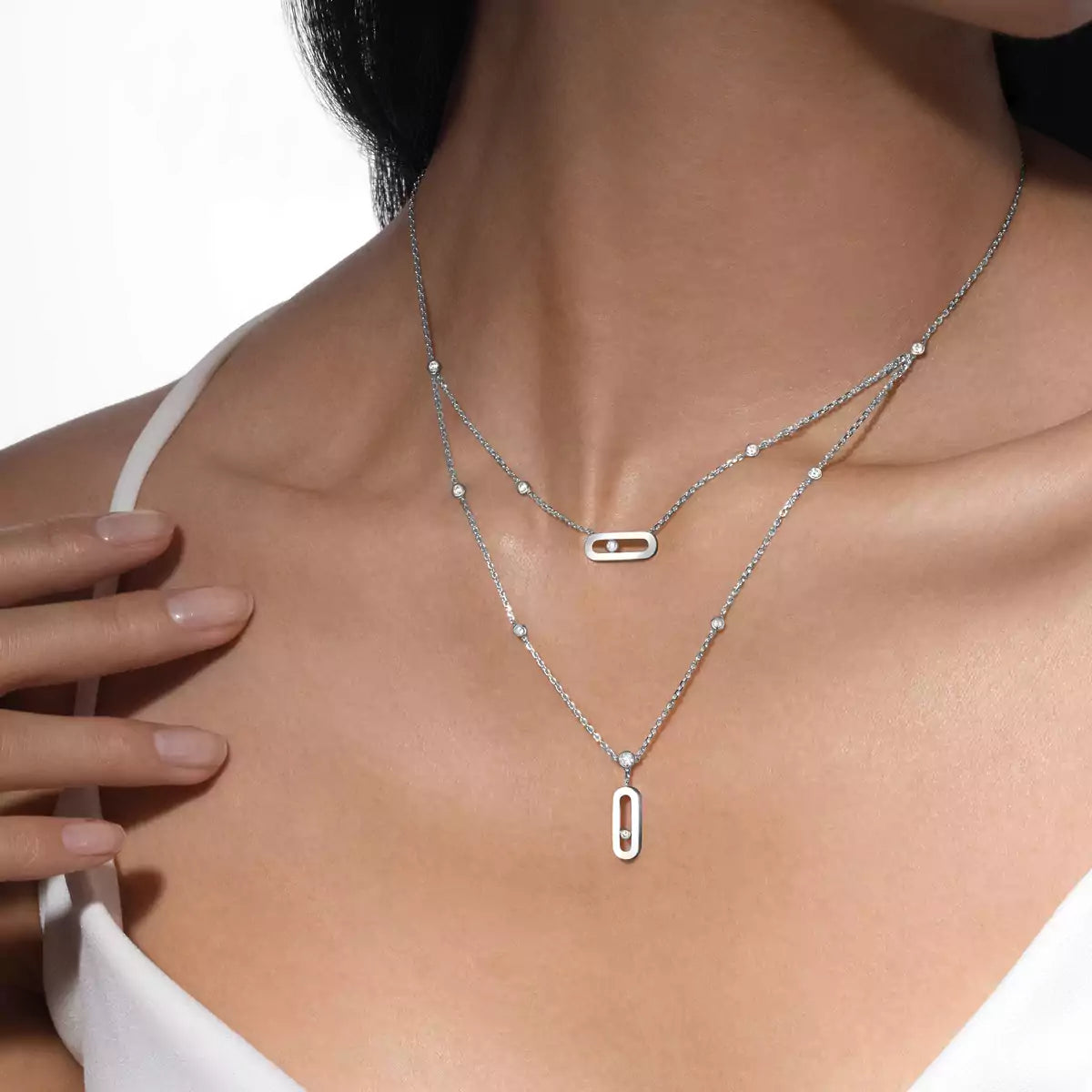 [⭐JeweliWhal] Move Uno Diamond Necklace