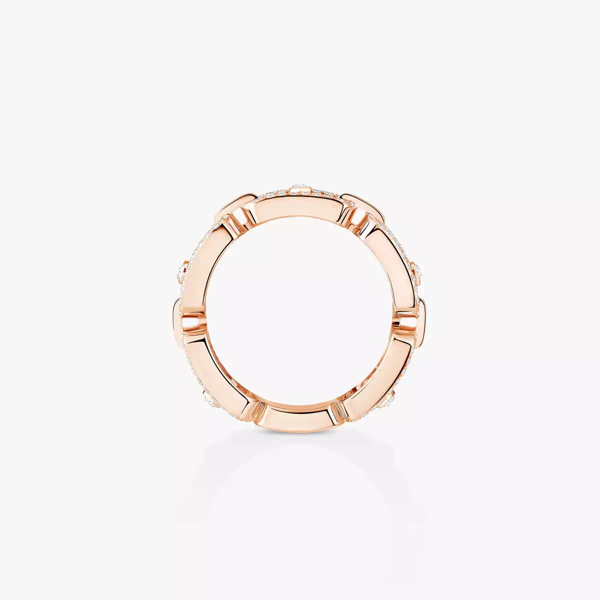 [⭐JeweliWhal]Move Link Pave_-Set Diamond Ring in Gold