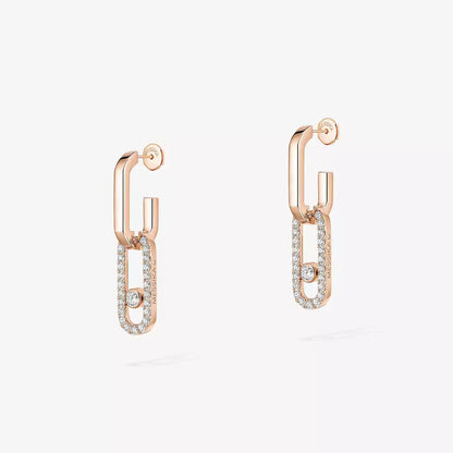 [⭐JeweliWhal]Move Link Diamond Earrings