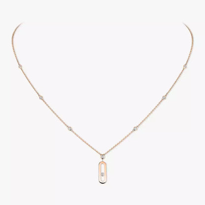 [⭐JeweliWhal] Move Uno Gold Diamond Long Necklace