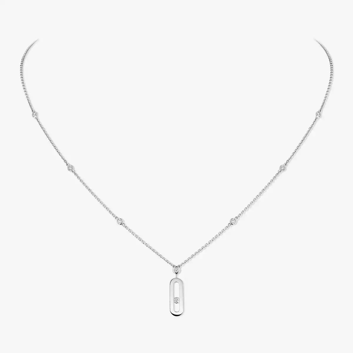[⭐JeweliWhal] Move Uno Gold Diamond Long Necklace