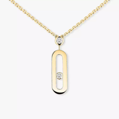 [⭐JeweliWhal] Move Uno Gold Diamond Long Necklace