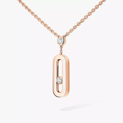 [⭐JeweliWhal] Move Uno Gold Diamond Long Necklace