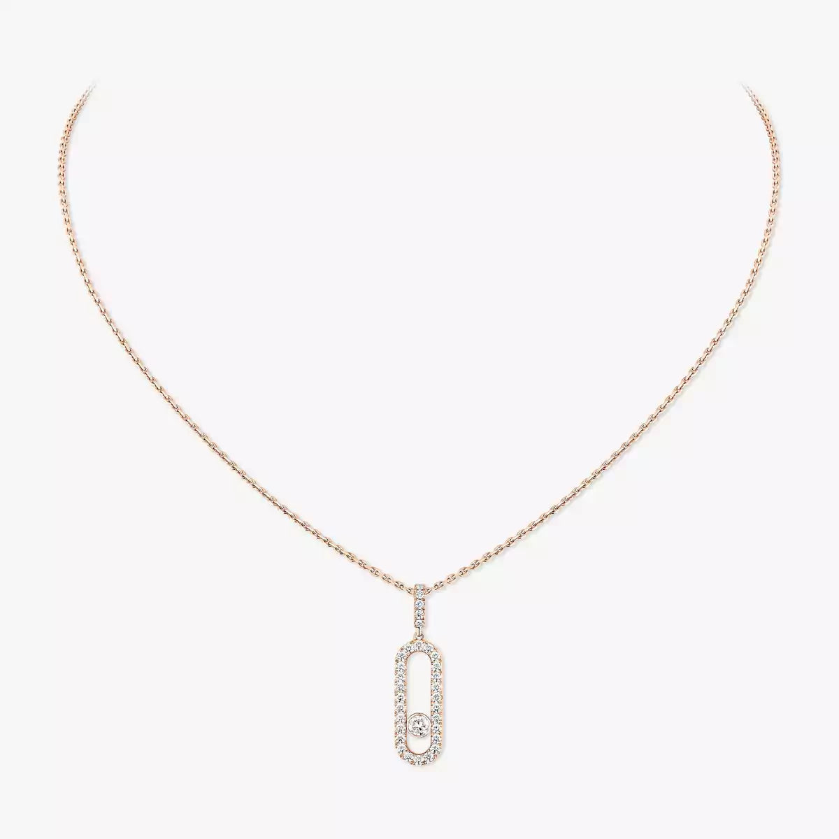 [⭐JeweliWhal]Move Uno Diamond Necklace in Rose Gold
