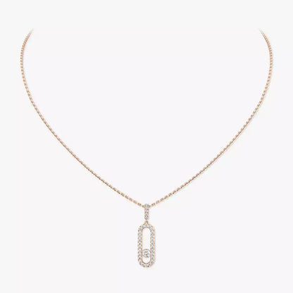 [⭐JeweliWhal]Move Uno Diamond Necklace in Rose Gold
