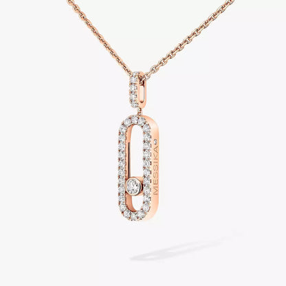 [⭐JeweliWhal]Move Uno Diamond Necklace in Rose Gold