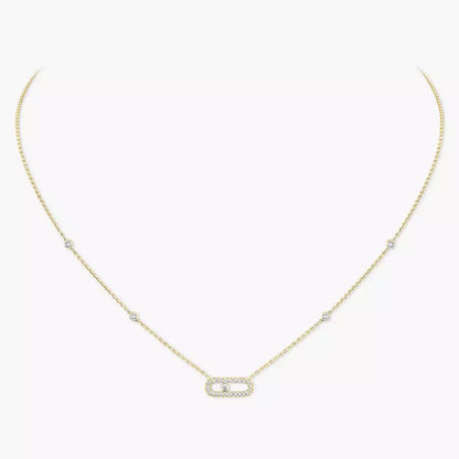 [⭐JeweliWhal]Diamond Necklace Move Uno