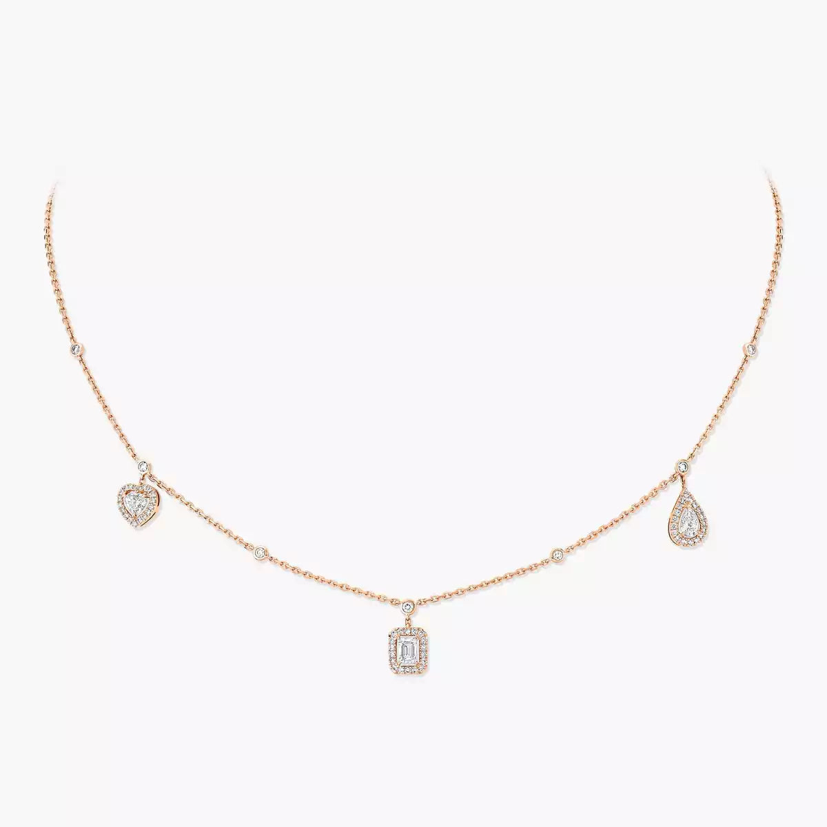 [⭐JeweliWhal]My Twin Diamond Necklace in Silver