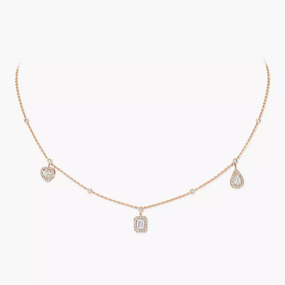[⭐JeweliWhal]My Twin Diamond Necklace in Silver