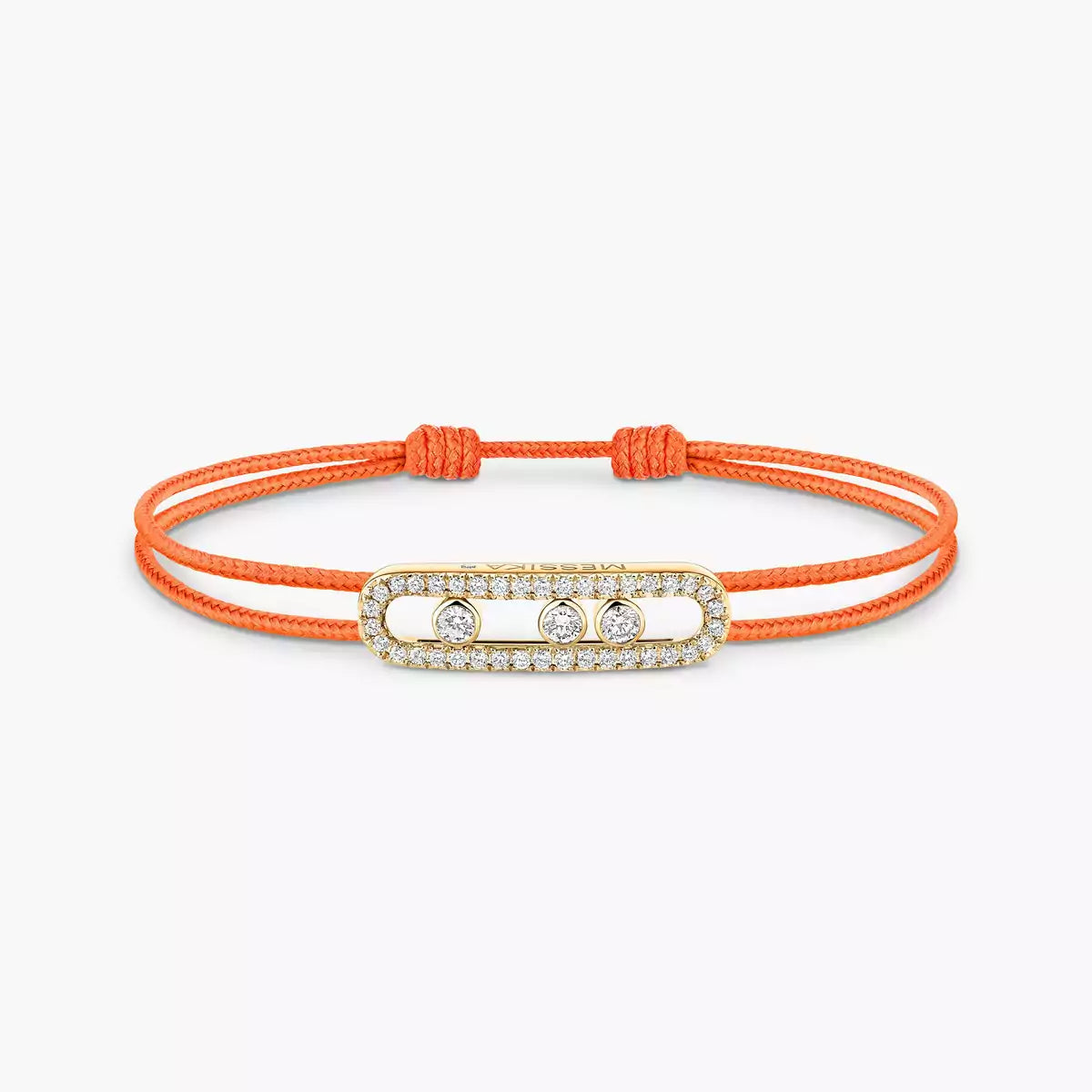 [⭐JeweliWhal]Messika Care(s) pink cord pavé bracelet