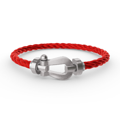 [⭐JeweliWhal]FORCE LARGE HORSESHOE NO DIAMOND BRACELET SILVER
